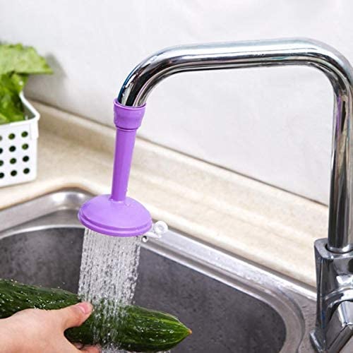 Adjustable Silicone Faucet Extender - ABS PVC Rotating Spray Nozzle for Sink & Shower | Water Saving Kitchen Tap & Shower Head Filter | Perfect for Hand Washing, Dish Cleaning & Water Conservation