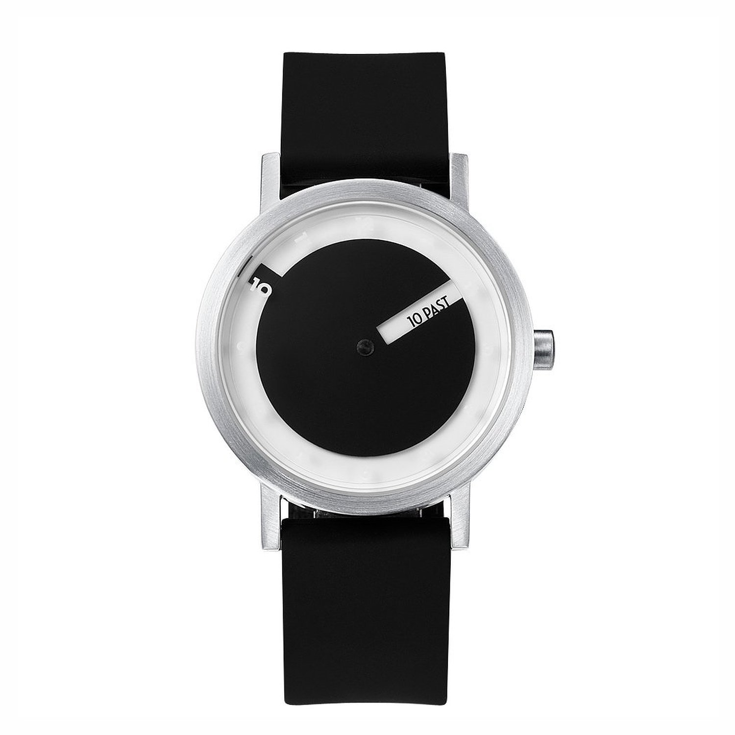 Men's Stainless Steel & Silicone Digital Watch with Black Steel Face - Waterproof Sports Watch for Running, Gym & Outdoor Activities