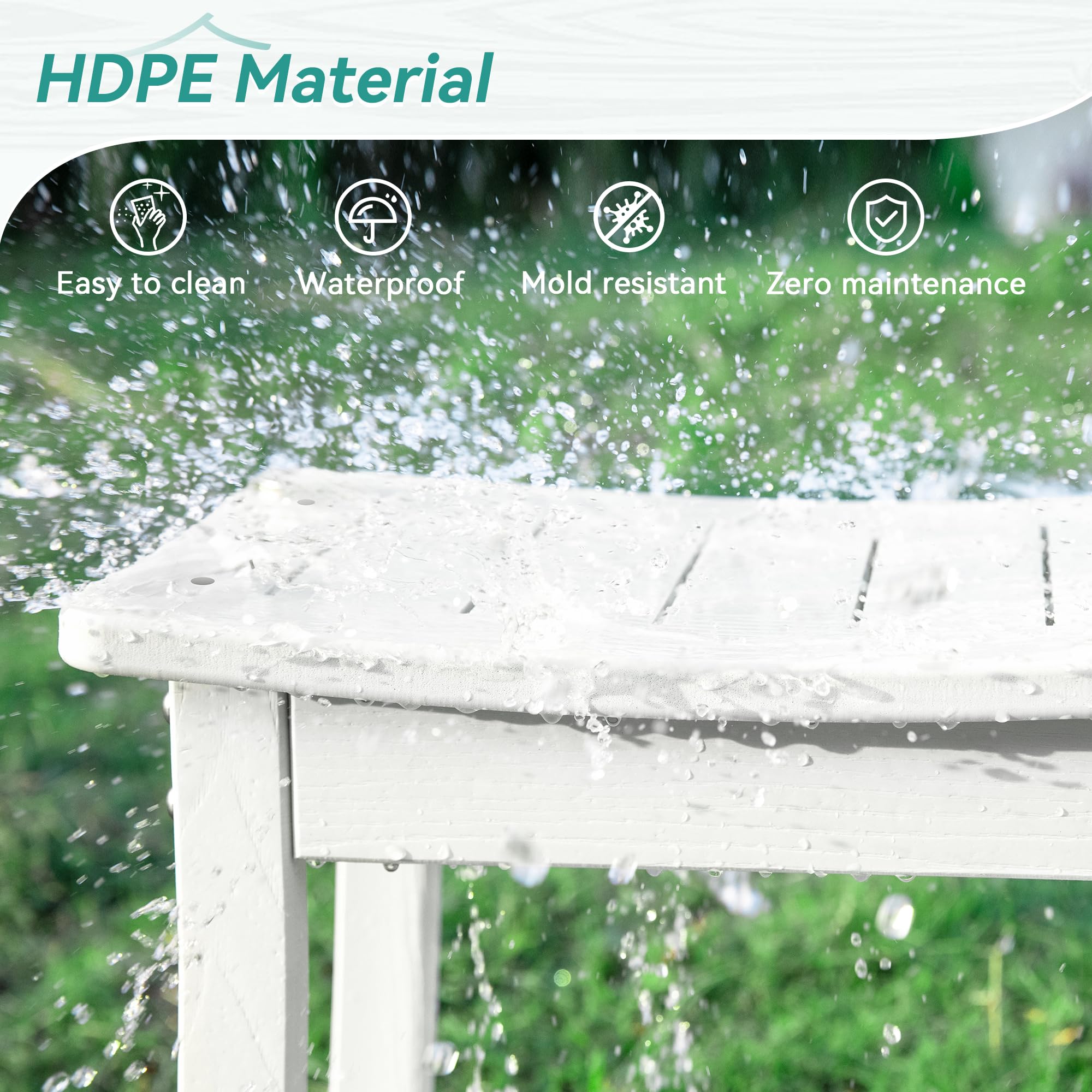 **Non-Slip HDPE Shower Bench Stool with Storage Shelf - Waterproof Bathroom Seat for Elderly & Shaving Legs - White - Ideal for Small Showers & Spa Relaxation**