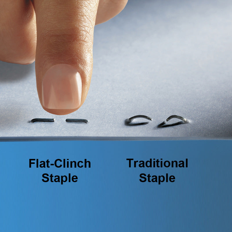 Heavy Duty Flat Clinch Stapler - High Power Manual Stapler for Carpentry, Upholstery & DIY Projects - Perfect for Woodworking, Fabric, and Home Repairs