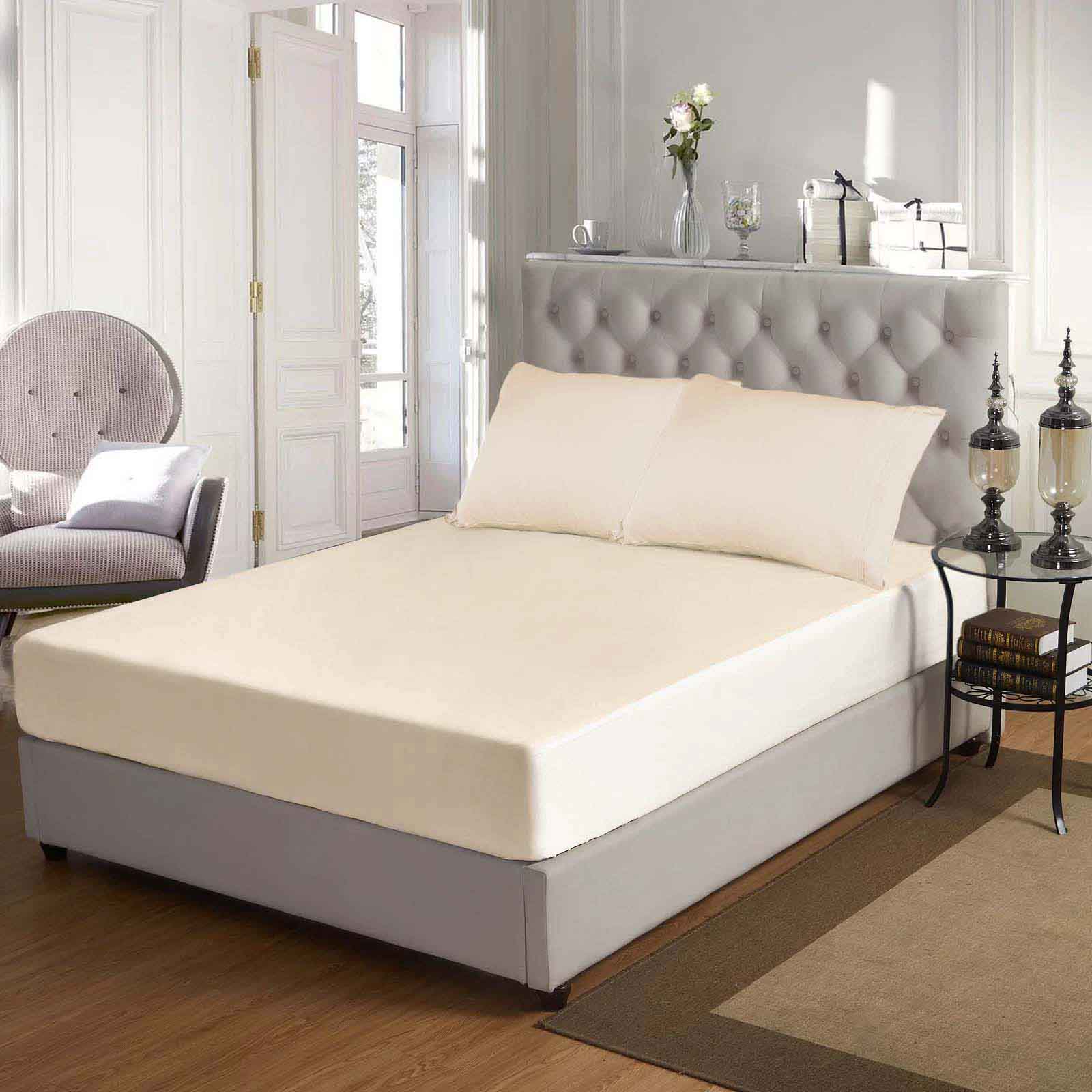 Premium 650 Thread Count Egyptian Cotton Sheet Set - Eco-Friendly, Breathable & Hypoallergenic - Perfect for Luxury Bedding & Hot Sleepers