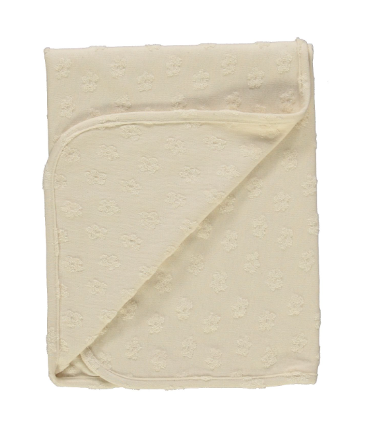 BEBE ORGANIC FLEURY BLANKET - Soft 100% Organic Cotton Baby Blanket for Boys & Girls (One Size) - Perfect for Nursery, Swaddling, Stroller & Gift Giving