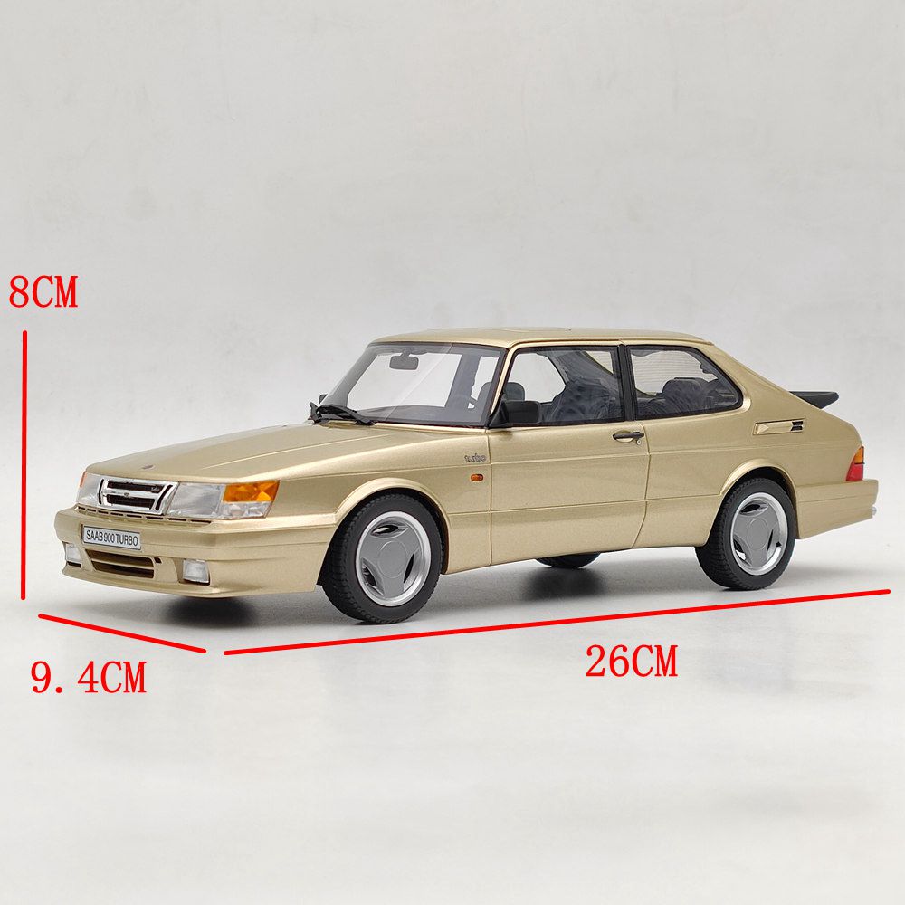 1/18 Scale Saab 900 Turbo T16 Airflow Gold Resin Model Car - DNA Collectibles DNA000111 - Perfect for Car Enthusiasts, Collectors, and Home/Office Display