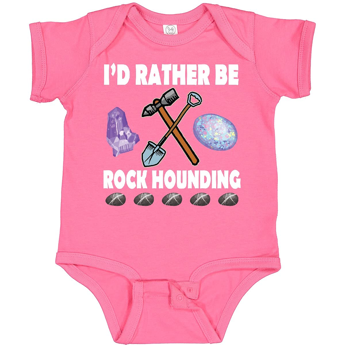 Inktastic Rock Hounding Rock Collector Baby Bodysuit - Cute Geology Outfit for Infant Rock Collectors & Science Enthusiasts - Perfect for Outdoor Adventures, Nature Walks & STEM Activities