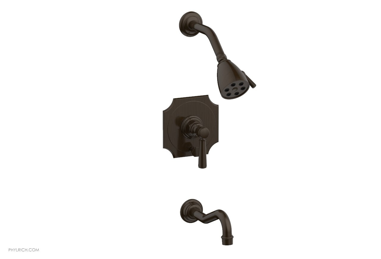 HENRI Pressure Balance Tub and Shower Set 161 30 - Chrome Finish, Thermostatic Mixing Valve for Safe & Comfortable Bathing Experience - Perfect for Modern Bathrooms & Spa-Like Showers