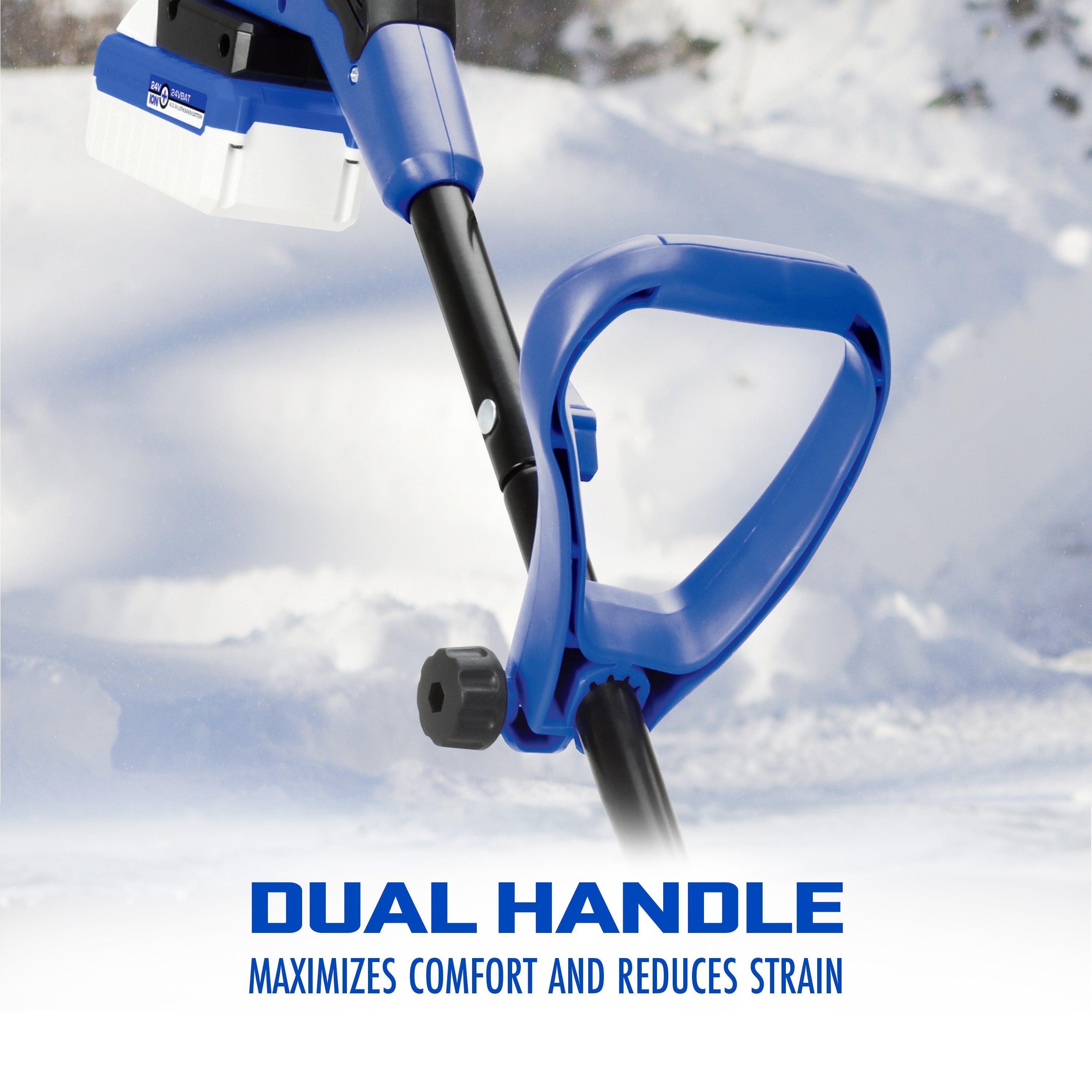 Snow Joe 24V SS13-CT Cordless Electric Snow Shovel | 13-Inch Clearing Width | 24 Volt Battery Powered | Lightweight Winter Tool for Driveways, Walkways & Patios