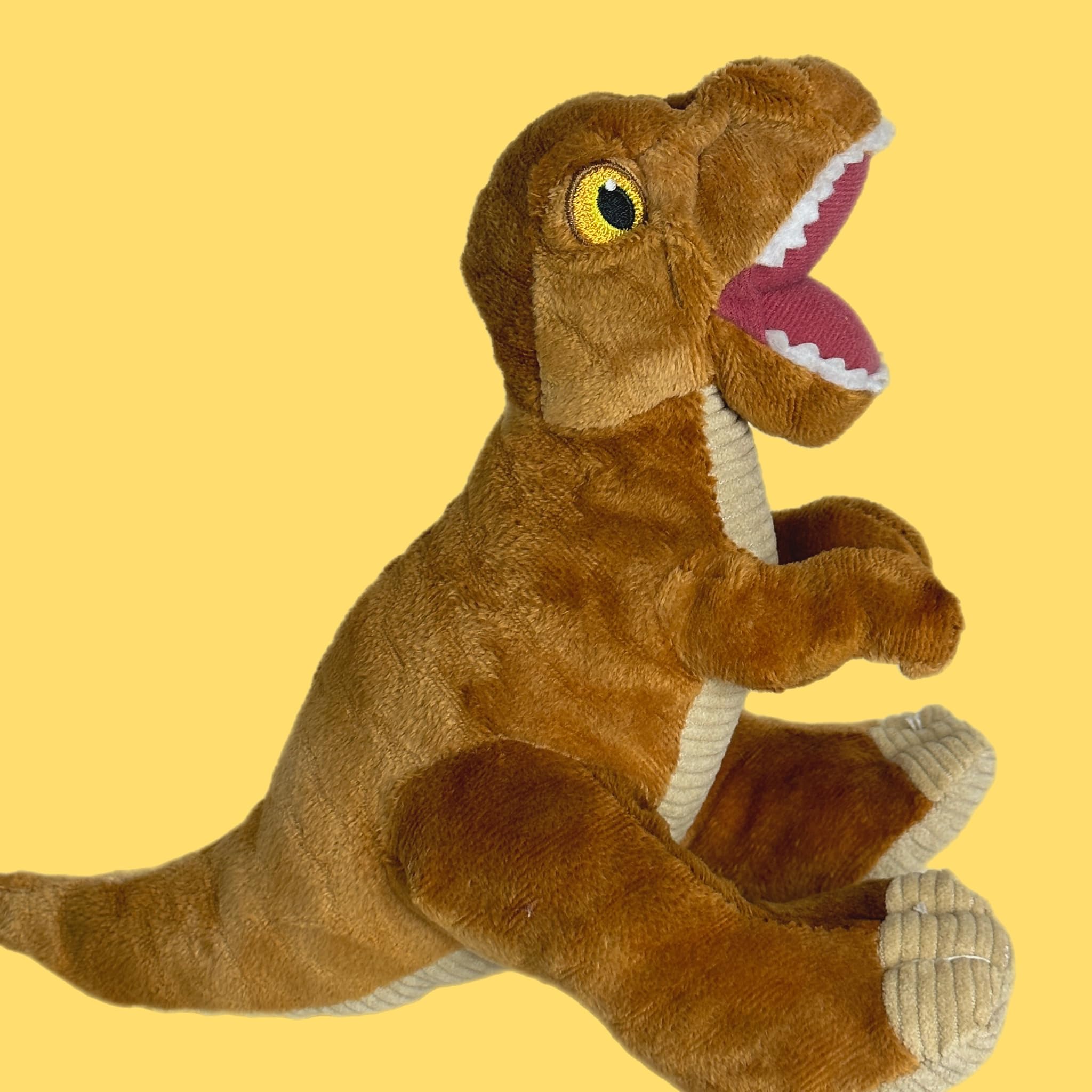 Premium 100% Recycled Plush Eco-Friendly Dog Toys - Tyrannosaurus Rex Dinosaur Chew Toy for Aggressive Chewers | Perfect for Indoor Play, Outdoor Adventures & Training Rewards