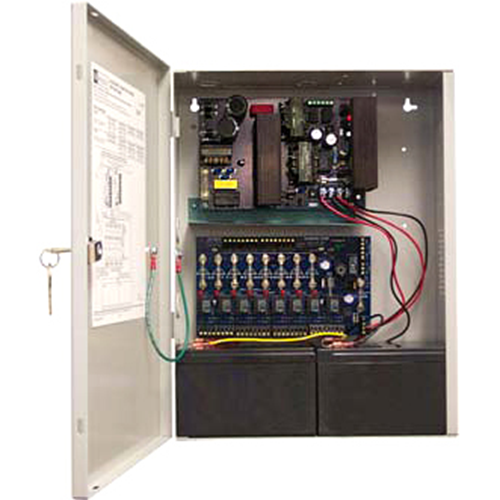 Altronix AL1024ULACM 24VDC Power Supply with 8 Fused Outputs - Ideal for Security Systems, CCTV Cameras, and Access Control Installations