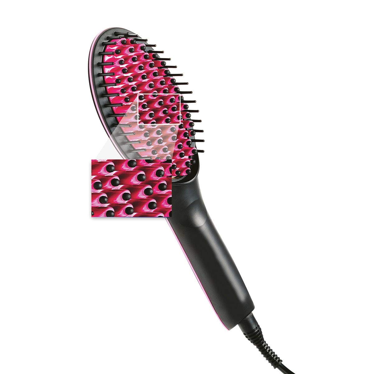 Frackkon Electric Hair Straightener Comb - Ceramic Fast Heating Digital Flat Iron with LCD Display & Adjustable Temperature for Smooth Styling - Perfect for Home, Travel, and Salon Use