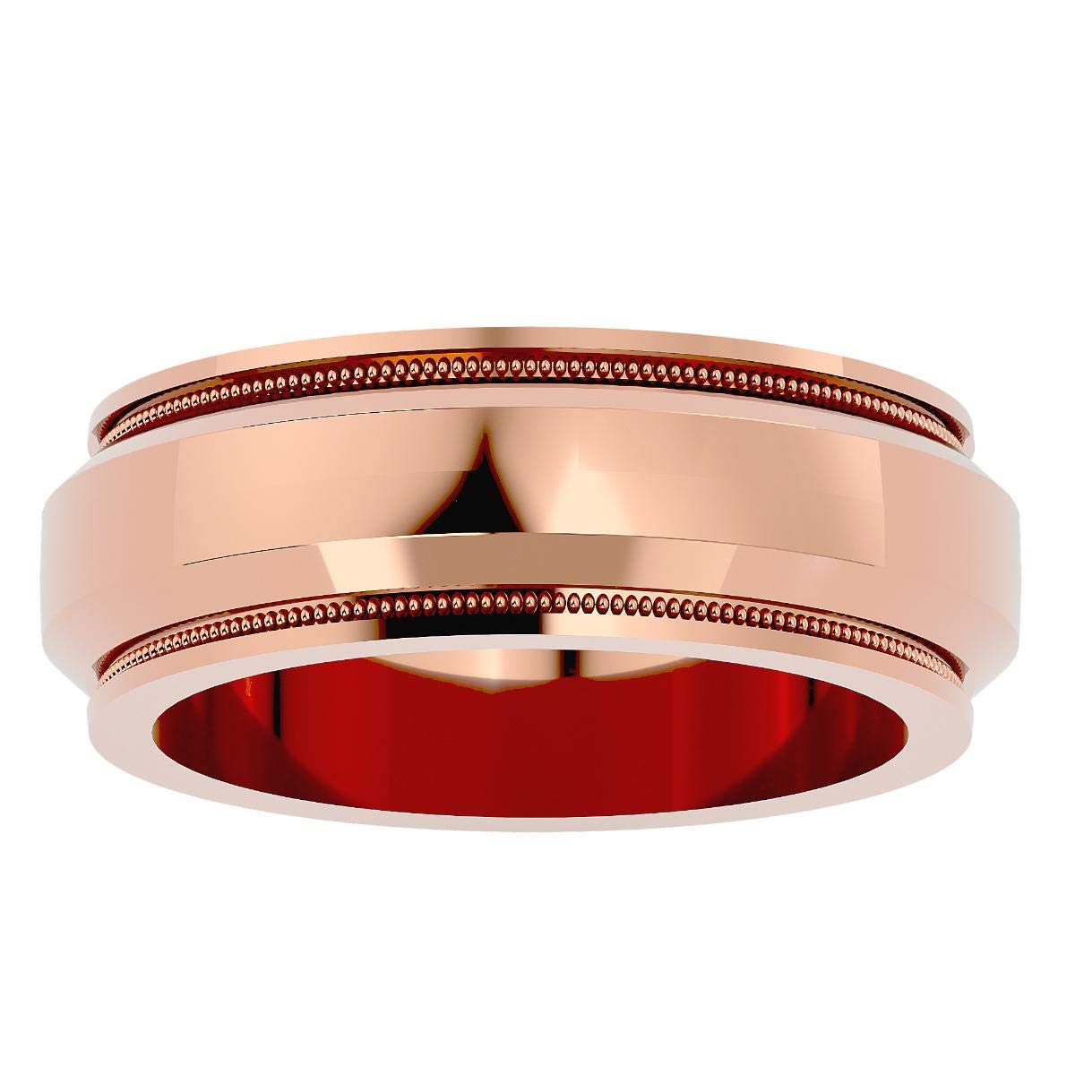 14K White/Yellow/Rose Gold Wedding Band Ring for Women - Certified Plain Gold Anniversary Ring for Her - Solid Gold Partner Ring (15.51g) - Perfect for Engagements, Weddings & Special Occasions