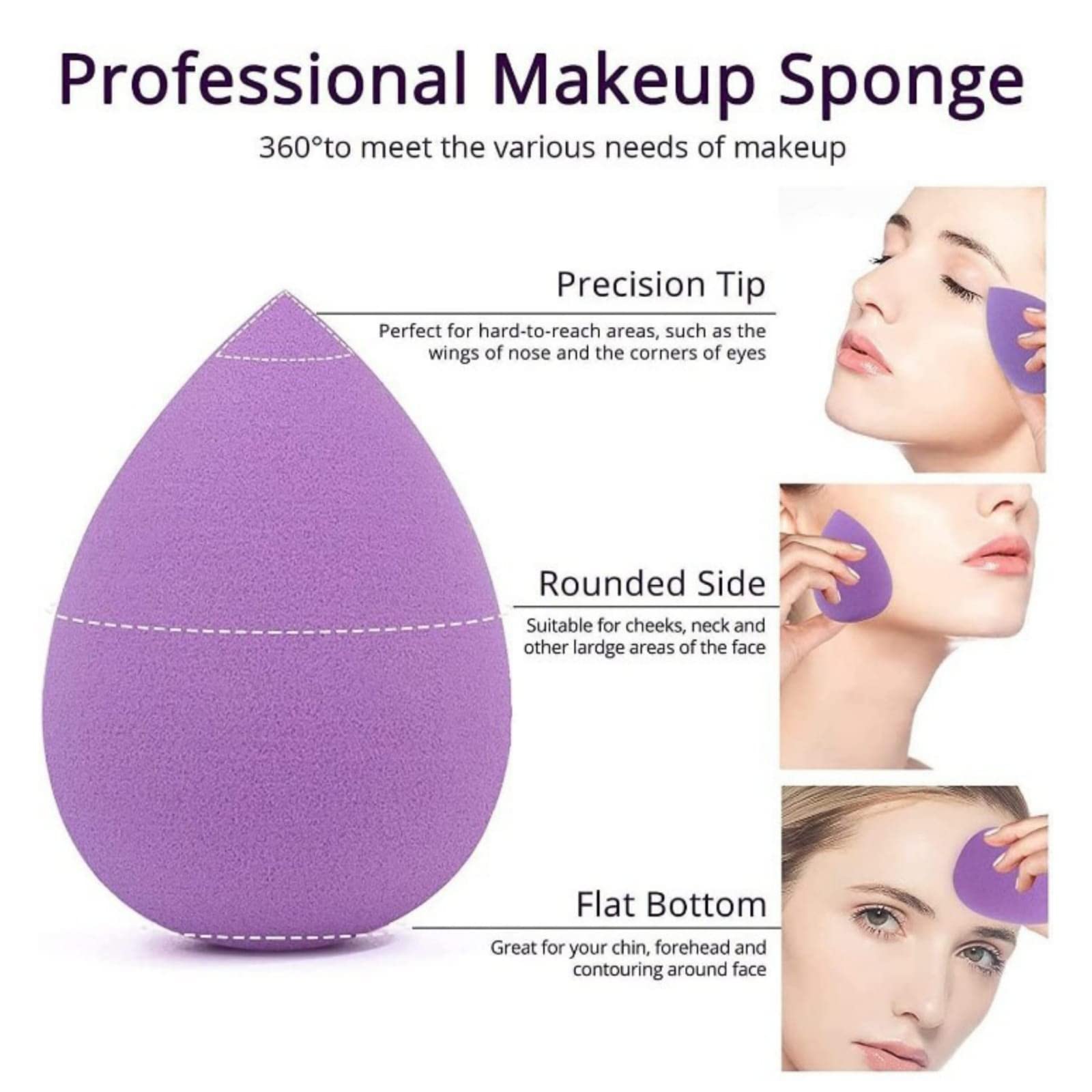 HUDA Professional Face Primer - High Coverage Waterproof Foundation Base & Makeup Sponge Puff | Mini Makeup Kit for Flawless Long-Lasting Makeup | Perfect for Daily Use, Special Occasions & Travel
