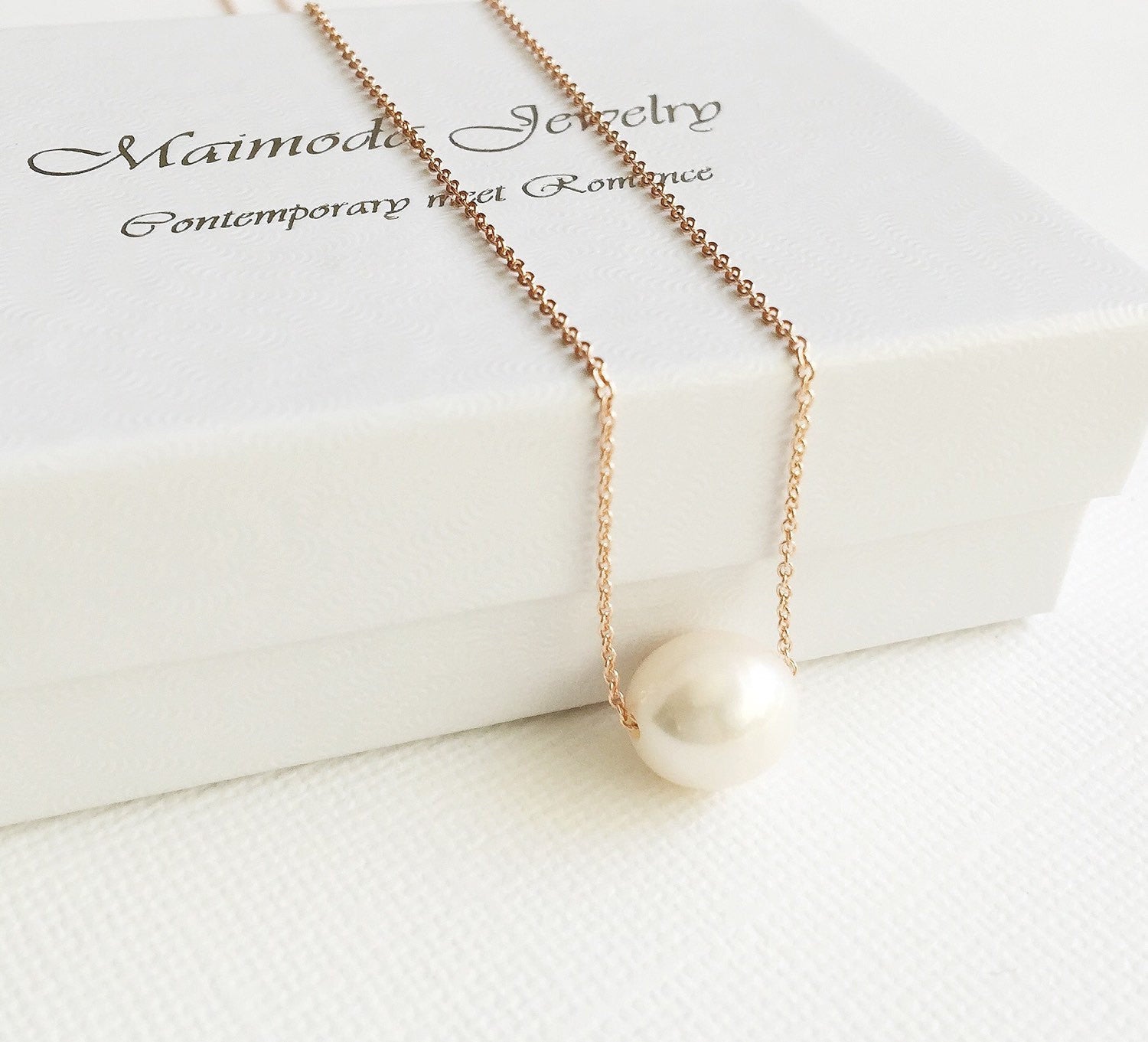 Elegant White Pearl Necklace Kea (N133) - Perfect for Weddings, Parties & Everyday Wear