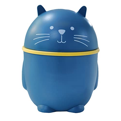 Scicalife Cute Cartoon Desktop Trash Can - Small Office Garbage Bin for Home & Office Use | Perfect for Desk, Bedroom, Study & Workspace