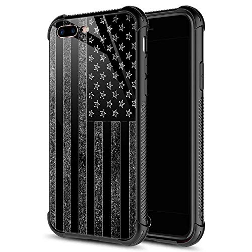 Black and White American Flag