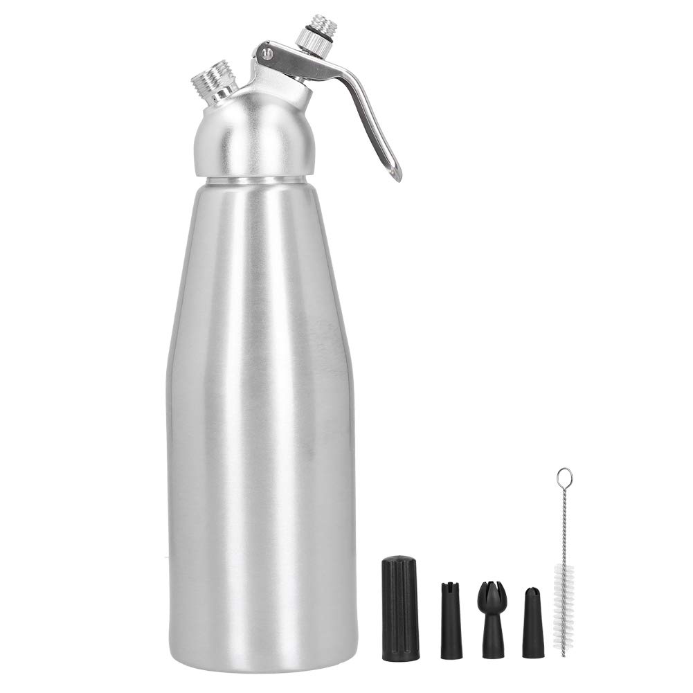 Premium Aluminum Alloy Cream Maker & Foamer Whipper - 1000ML Kitchen Tool for Home Baking, Coffee, Desserts & Cooking Accessories | Perfect for Whipped Cream, Latte Art & Culinary Creations