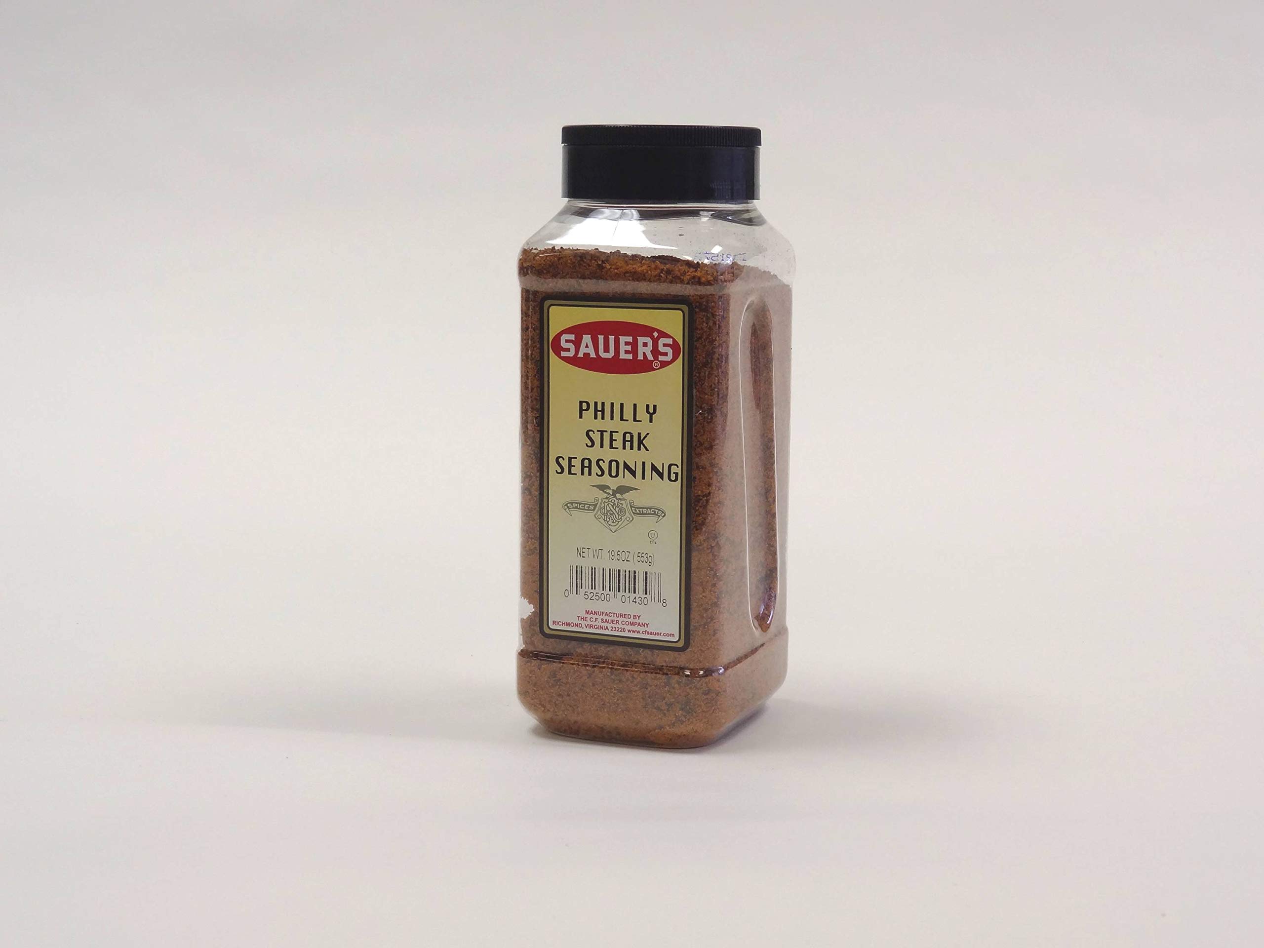 Philly Steak Seasoning by C.F. Sauer Foods - 19.5 oz (6-Pack Case) | Perfect for Grilling, Sandwiches & Homemade Cheesesteaks