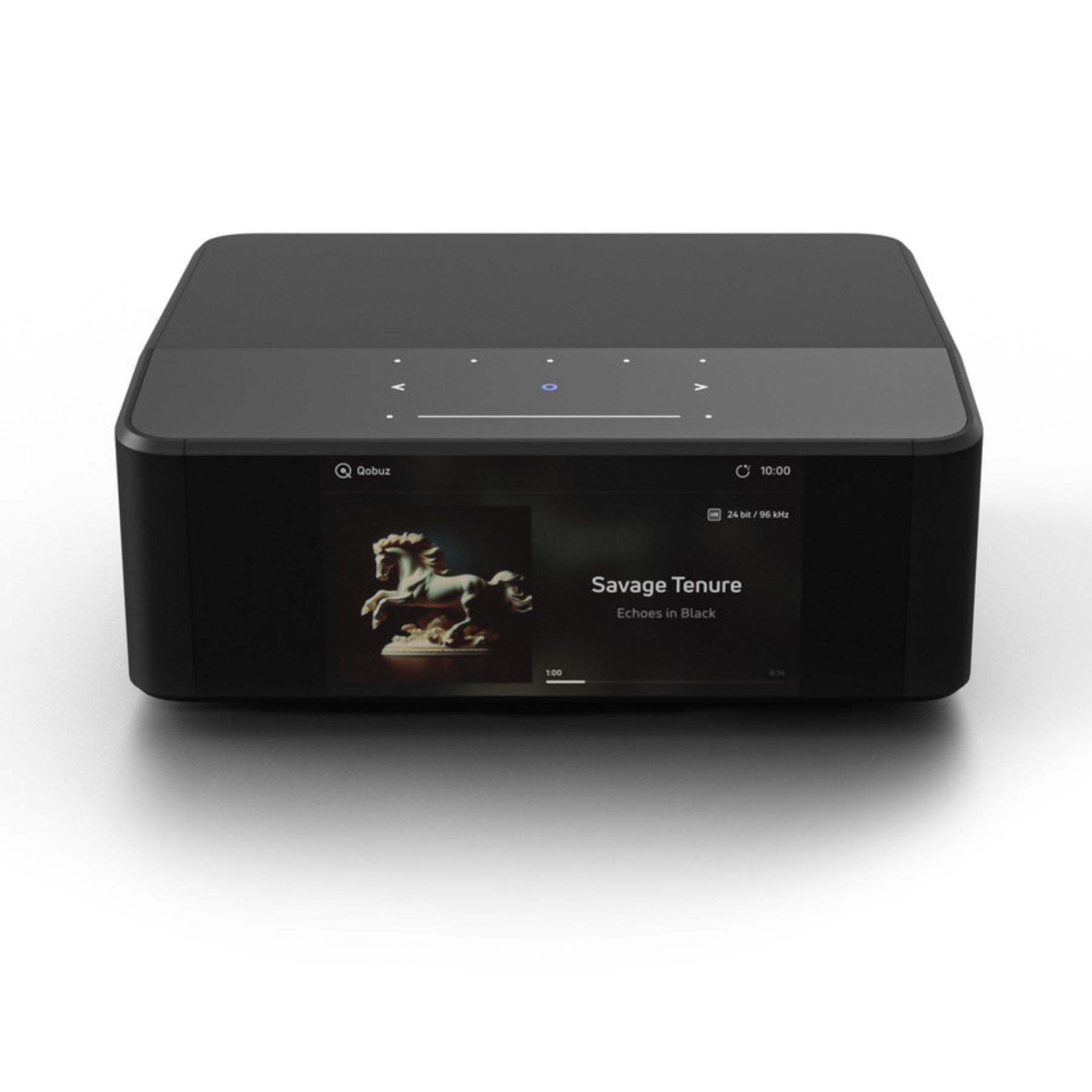 Bluesound NODE ICON Wireless Hi-Res Music Streamer - Black | Multi-Room Audio Streaming | Works with Spotify, Tidal & Apple Music | Perfect for Home Theater & Audiophile Systems