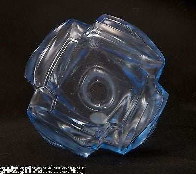 Vintage German Blue Glass Decanter with Stopper - Unique Antique Wine Bottle for Home Bar, Dinner Parties & Gift Giving