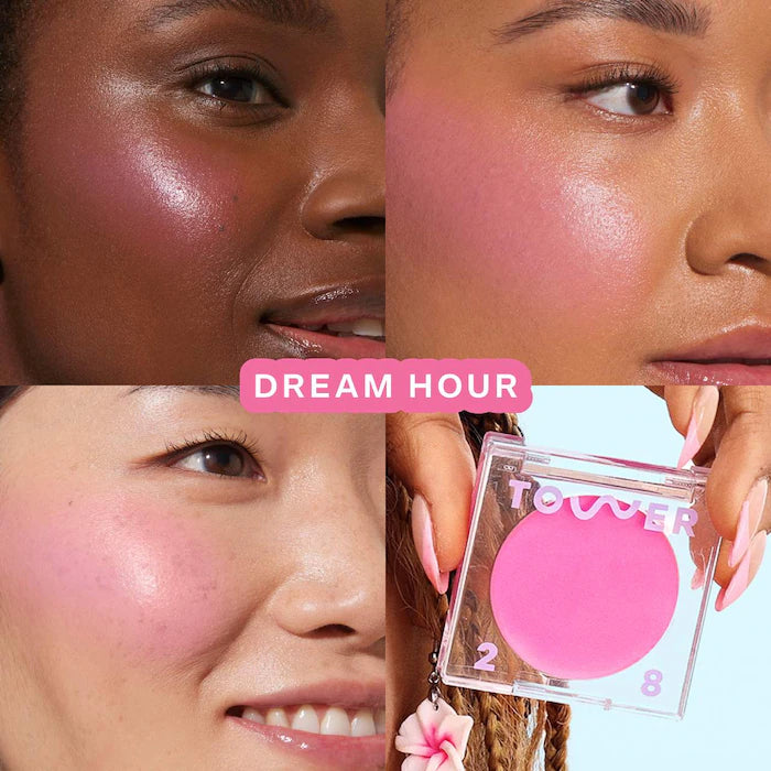 Tower 28 BeachPlease Lip + Cheek Cream Blush - Vegan & Cruelty-Free Tinted Balm for Natural Flush | Perfect for Everyday Wear & On-The-Go Touch Ups