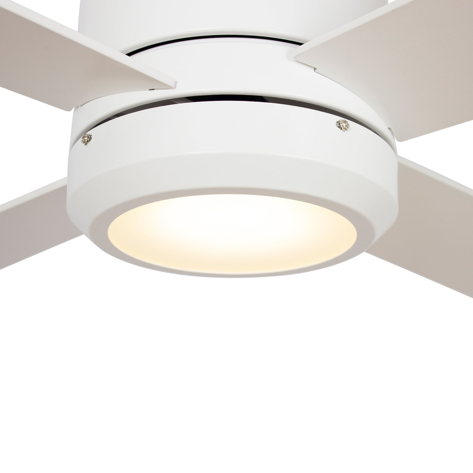Arlo 52 Inch Smart Ceiling Fan with LED Light, Remote Control & Smart Wall Switch - Quiet Low Profile Design for Bedroom, Living Room & Office