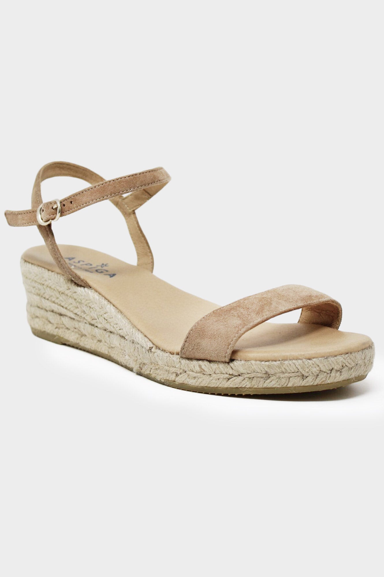 Moli Low Wedge Espadrilles - Comfortable Almond Toe Summer Sandals for Women | Perfect for Beach, Vacation & Casual Outings
