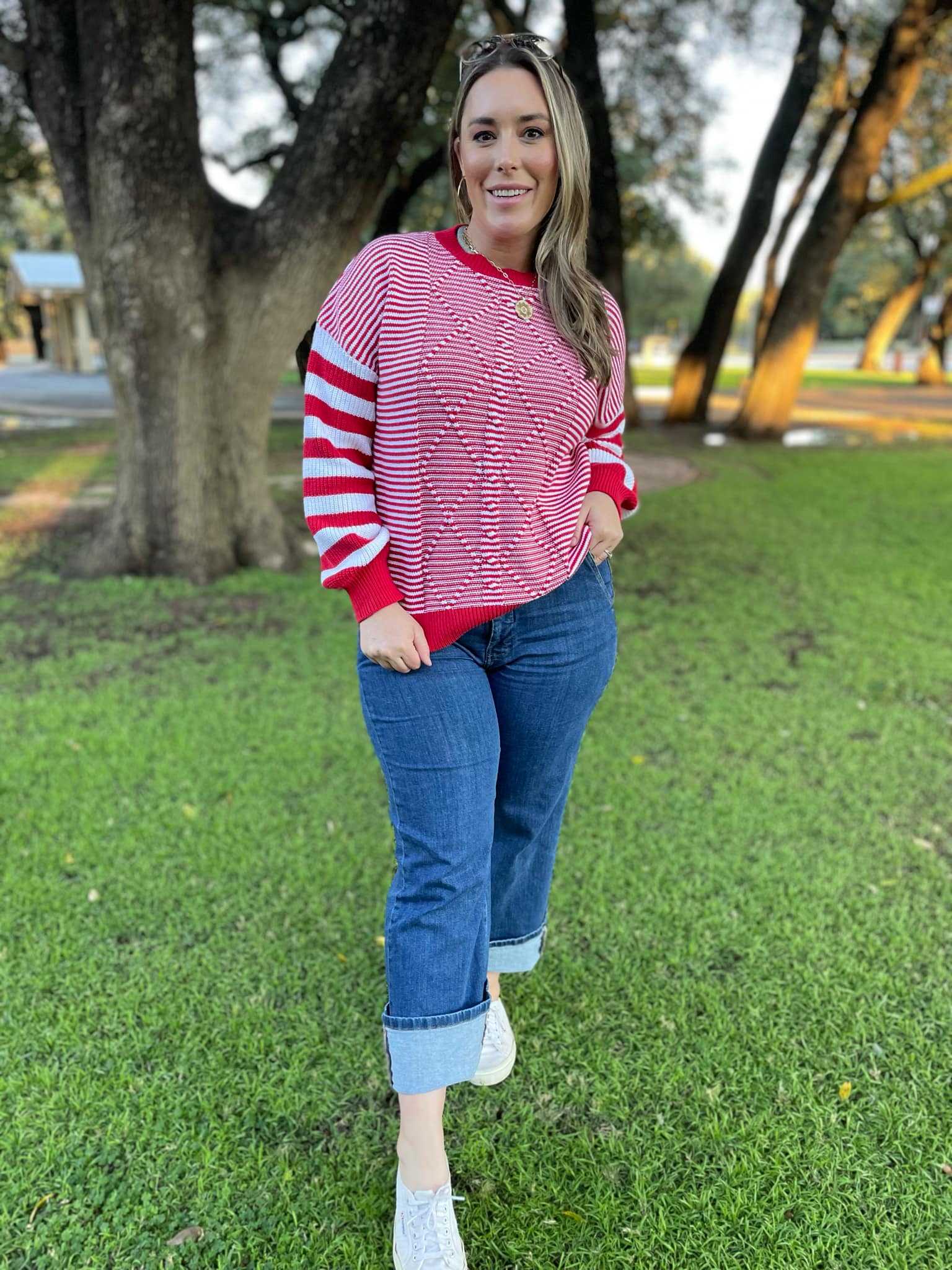PREORDER: Aspen Striped Sleeve Sweater - 4 Color Options for Women | Cozy Fall & Winter Fashion | Perfect for Casual Outings & Office Wear