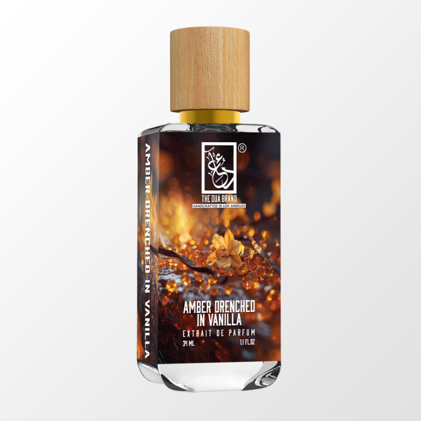 Amber Drenched In Vanilla Perfume Oil - Long Lasting Natural Scent for Women, Romantic Date Night & Special Occasions