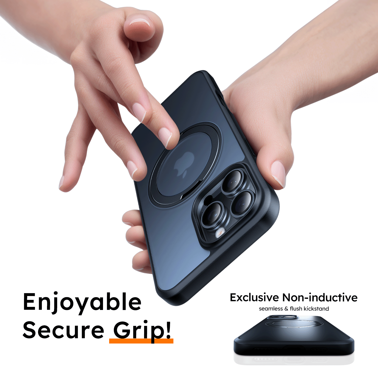 Ostand O1 Guardian iPhone 16 Plus Case - Shockproof Protective Cover with Military-Grade Drop Protection | Perfect for Outdoor Adventures, Travel & Daily Use
