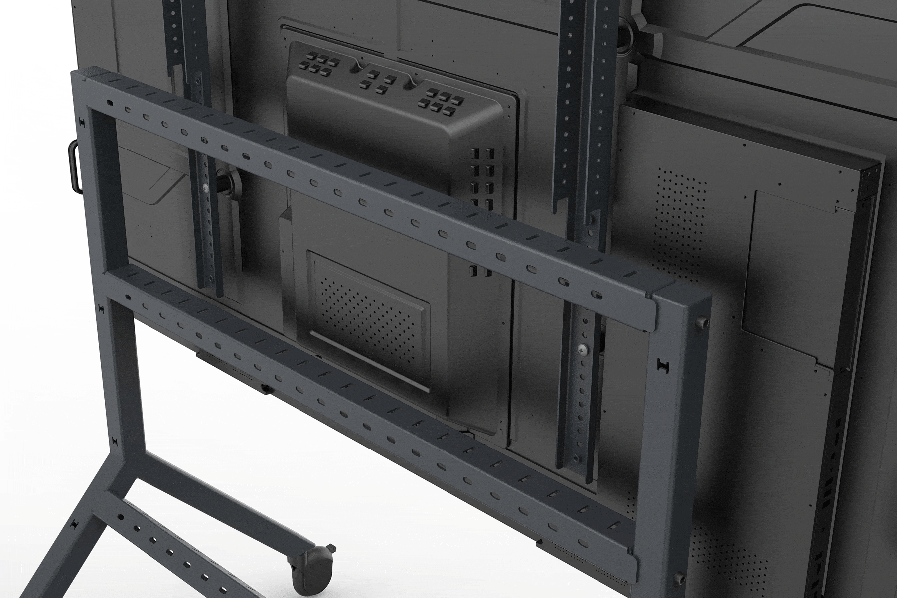 Heckler AV Cart XL - Heavy Duty Mobile AV Equipment Stand for Studio, Church, and School Use - Perfect for Transporting TVs, Projectors, and Audio Gear