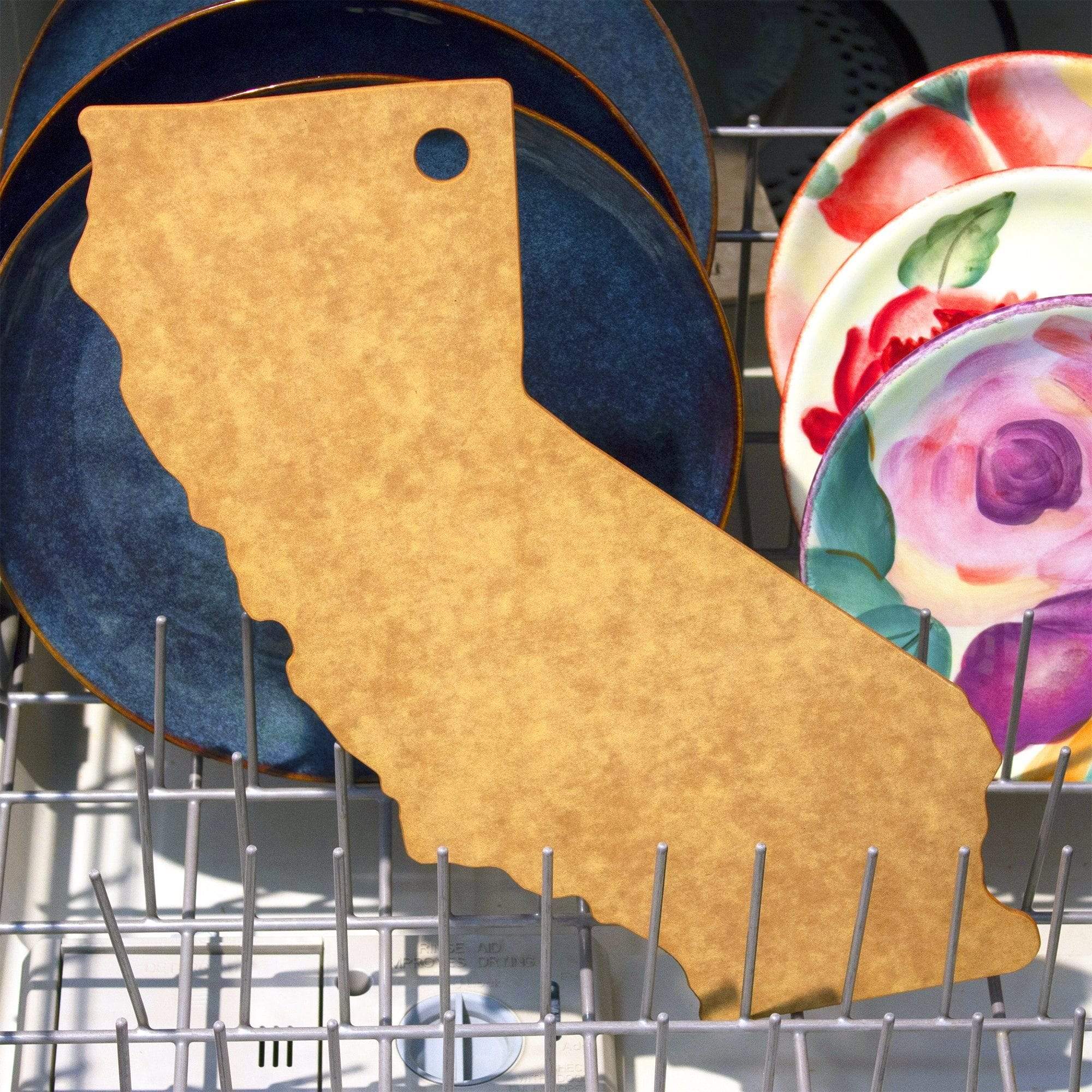 California Shaped Wood Paper Composite Cutting Board - 14.25