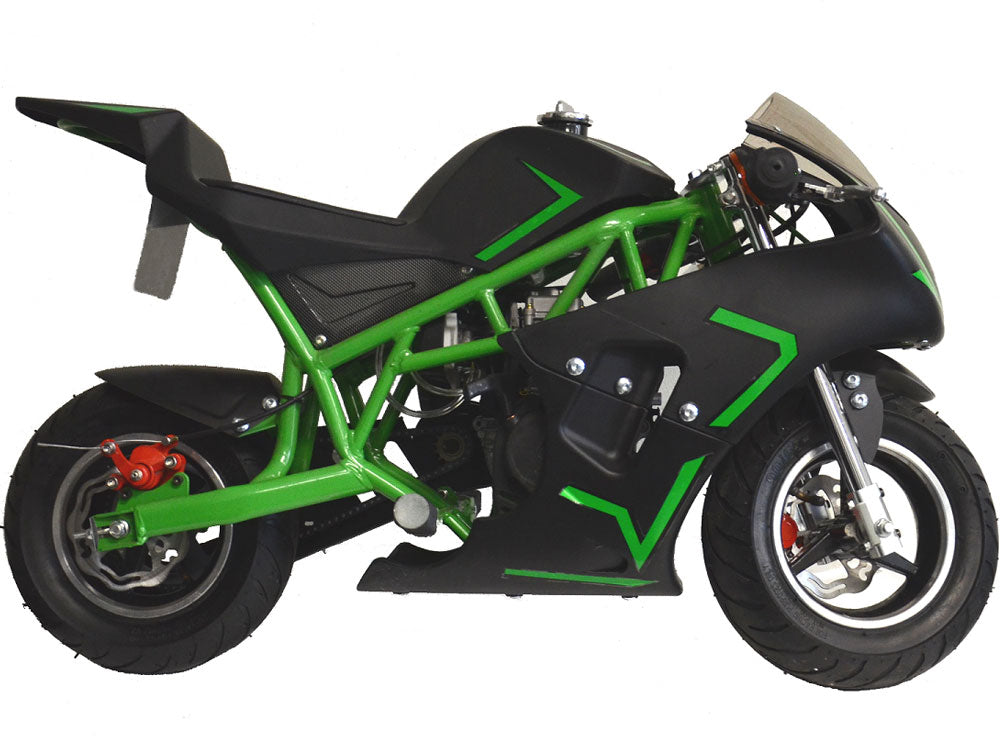 40cc 4 Stroke Gas Powered Mini Pocket Bike - Premium M2 Model for Adults & Teens - Perfect for Backyard Racing, Off-Road Trails & Recreational Riding