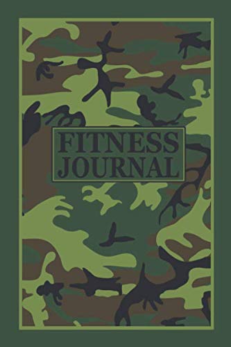 Fitness Journal for Weight Loss & Workout Tracking - Motivational Goal Tracker with Army Camo Design (6