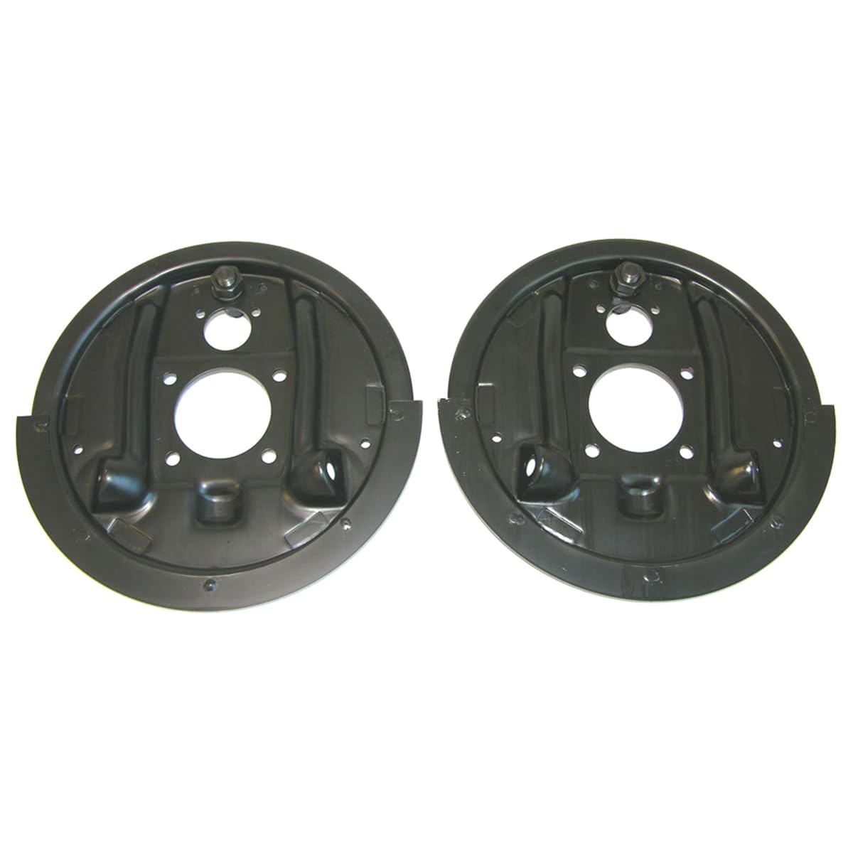 NOS 1964-1974 GM Rear Axle Drum Brake Backing Plates Pair - Factory Original SS W30 Judge Replacement Parts - Perfect for Classic Car Restoration & Muscle Car Upgrades