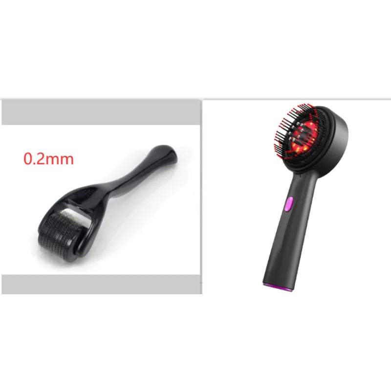 Electric Scalp Massage Comb for Hair Growth & Relaxation - Rechargeable Head Massager for Stress Relief & Improved Blood Circulation - Perfect for Home, Office & Travel Use