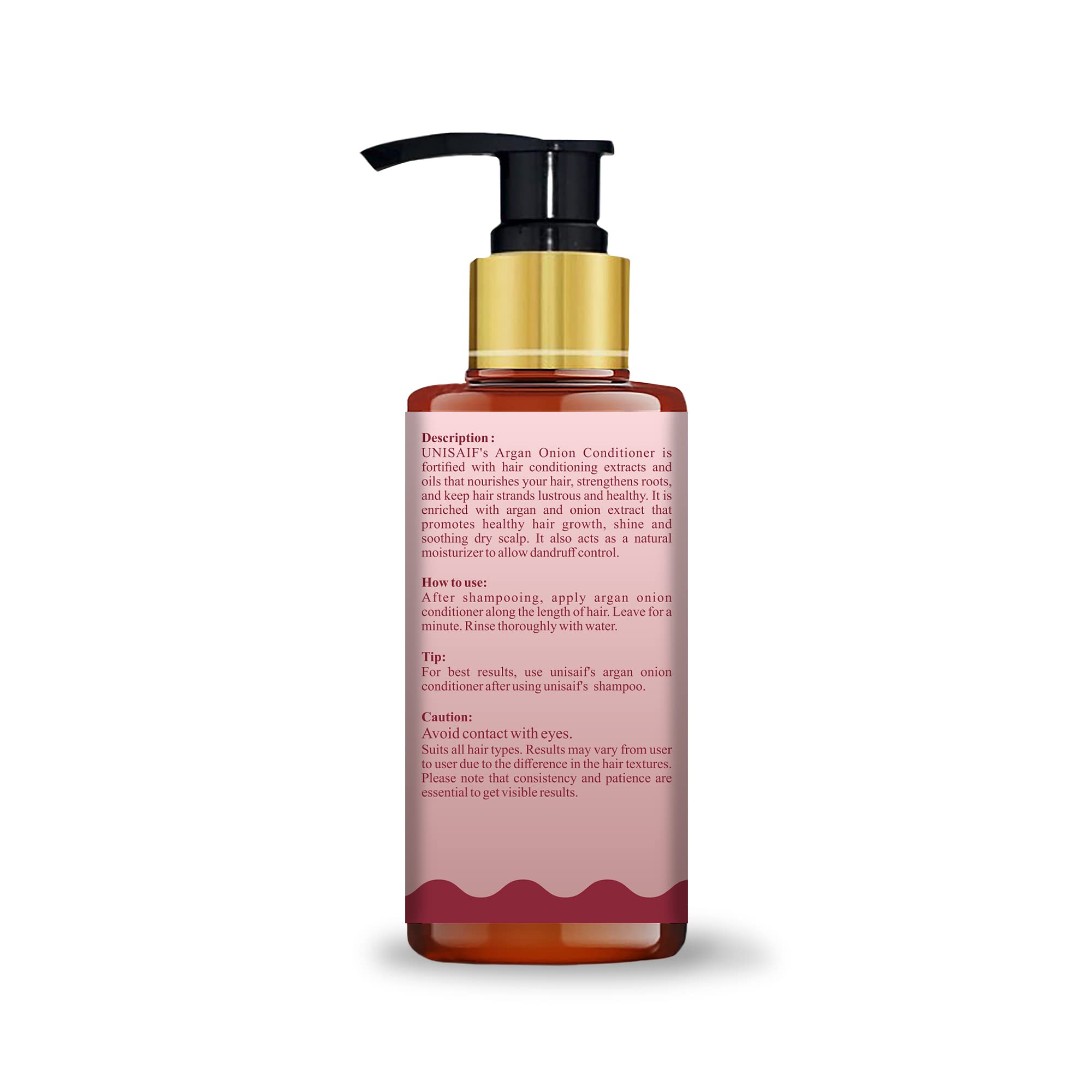 Unisaif Argan Onion Hair Conditioner for Dry & Frizzy Hair - Sulfate Free Deep Conditioning Treatment with Onion Seed Oil & Argan Oil - Promotes Hair Growth, Nourishes & Strengthens - 100ml for Women & Men - Perfect for Damaged Hair Repair & Daily Hydration