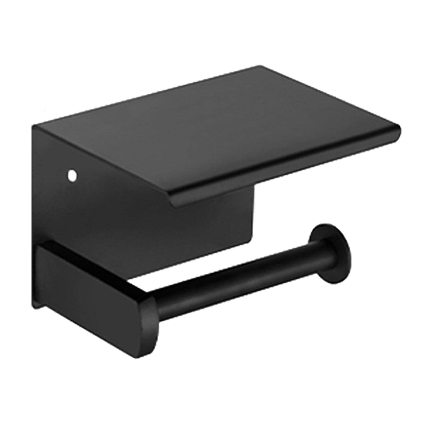 Gazechimp Punch-Free Tissue Paper Holder & Toilet Roll Dispenser - Bathroom Tissue Storage Rack & Organizer Stand for Home, Toilet, Washroom (Black) - Perfect for Small Spaces & Clutter-Free Bathrooms