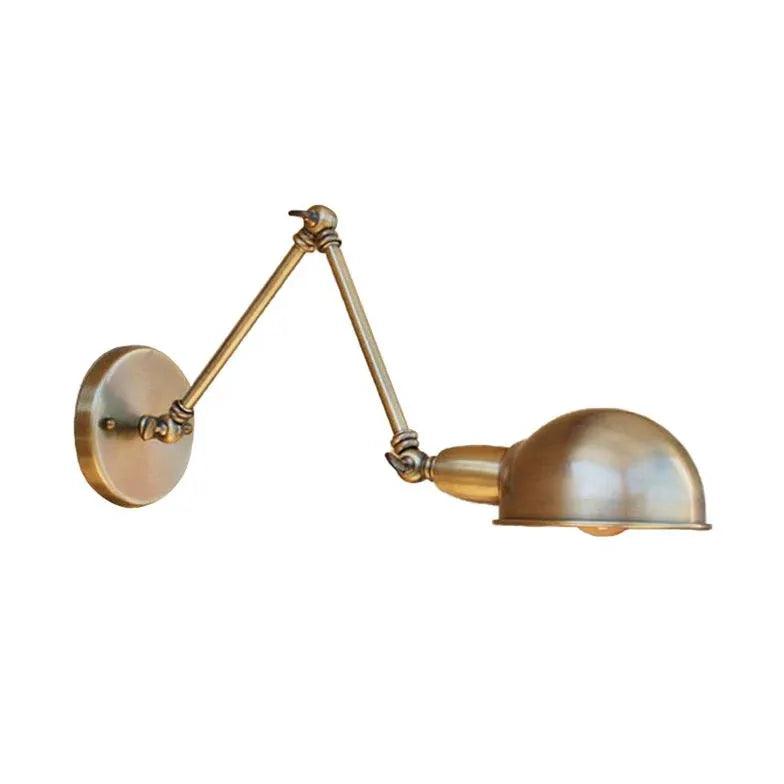 Adjustable Semi-Spherical Industrial Wall Lights - Durable Metal LED Wall Sconce for Warehouse, Workshop & Garage Lighting