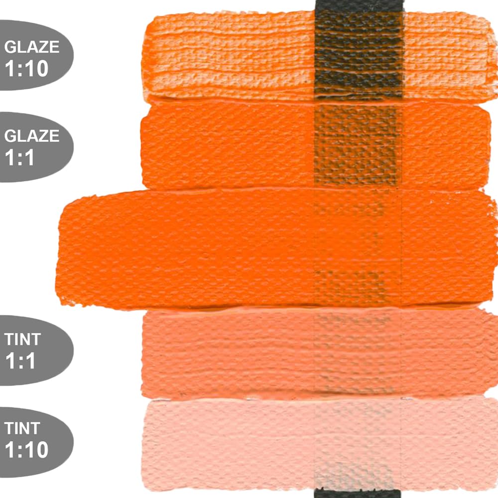 GOLDEN Heavy Body Acrylic Paint - Cadmium Orange (16 fl oz Jar) | Professional Grade Opaque Acrylics for Canvas Painting, Murals & Fine Art