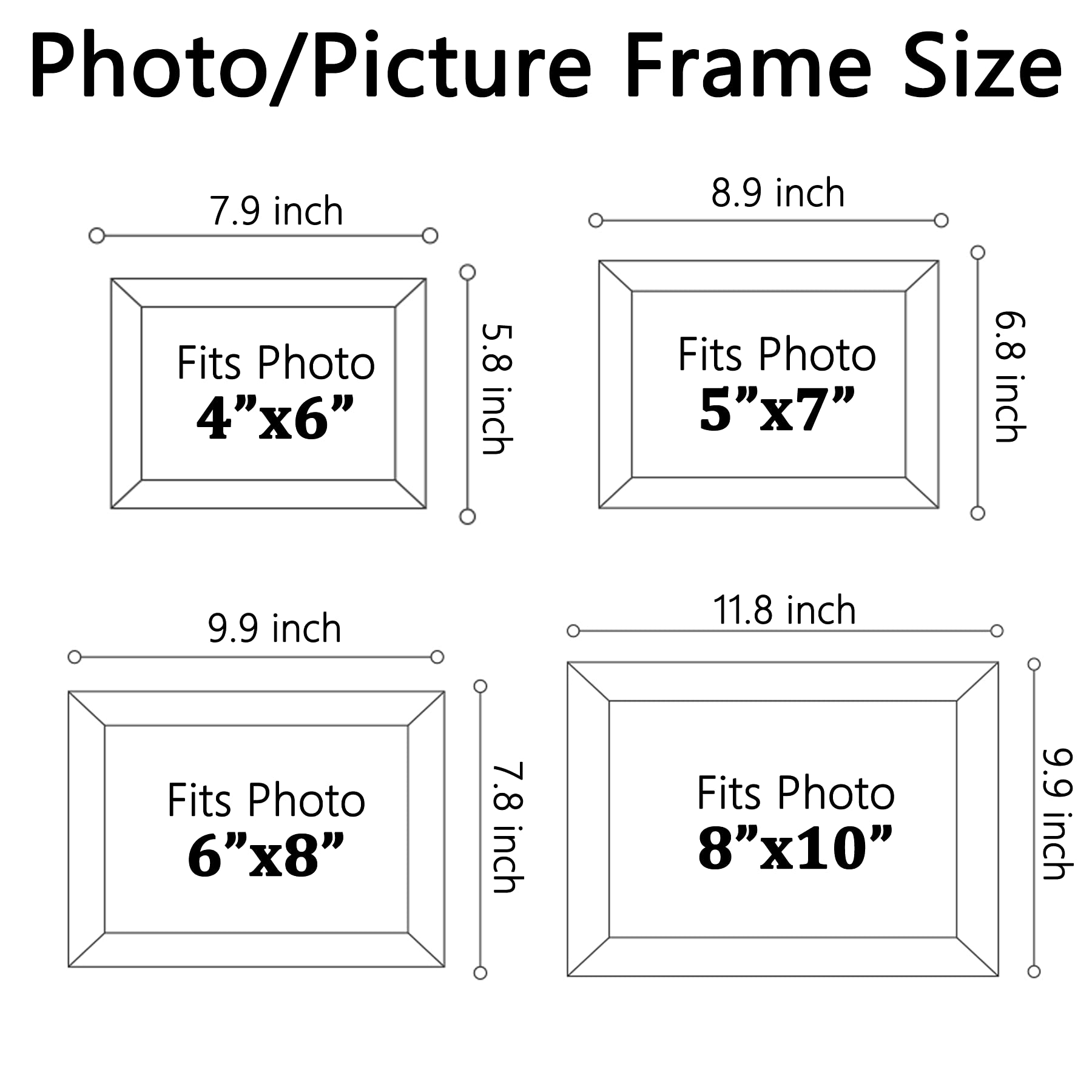 Custom Picture Frames 5x7 Inches - Personalized Solid Wood Photo Frame with Engraved Text - Wall Hanging & Tabletop Display for Home Decor, Wedding Gifts, and Office Art (Horizontal, Natural Wood Finish)