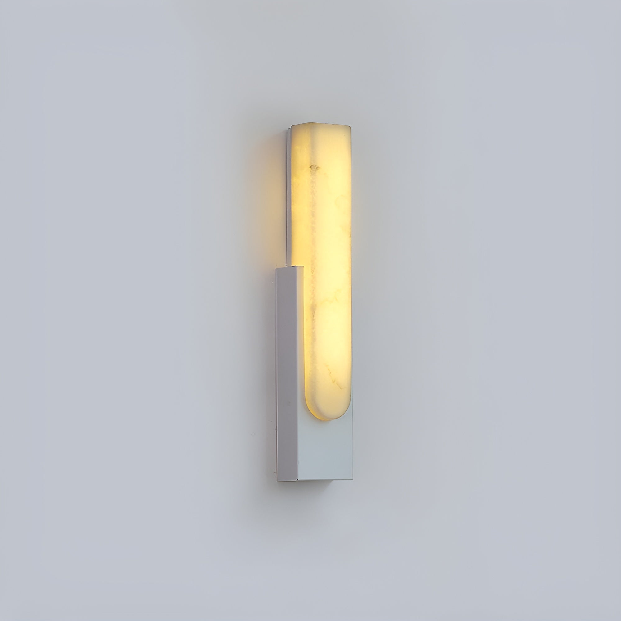 Agatha Alabaster Wall Lamp - Elegant White Stone Sconce Light Fixture for Bedroom, Living Room & Hallway Lighting