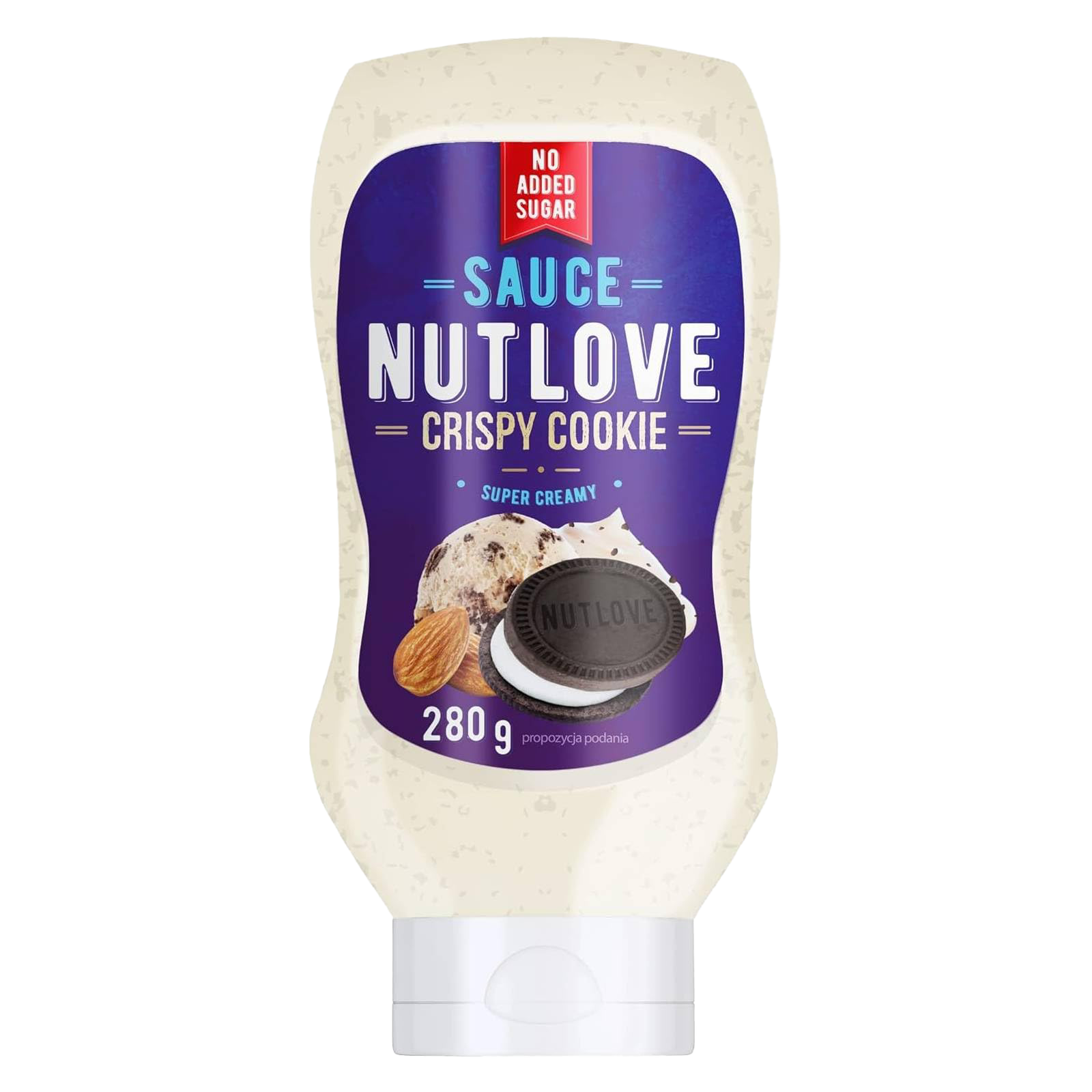 Allnutrition Nutlove Sauce - 280ml | Healthy & Delicious Peanut Butter Spread for Smoothies, Baking & Snacks | Gluten-Free & Vegan-Friendly