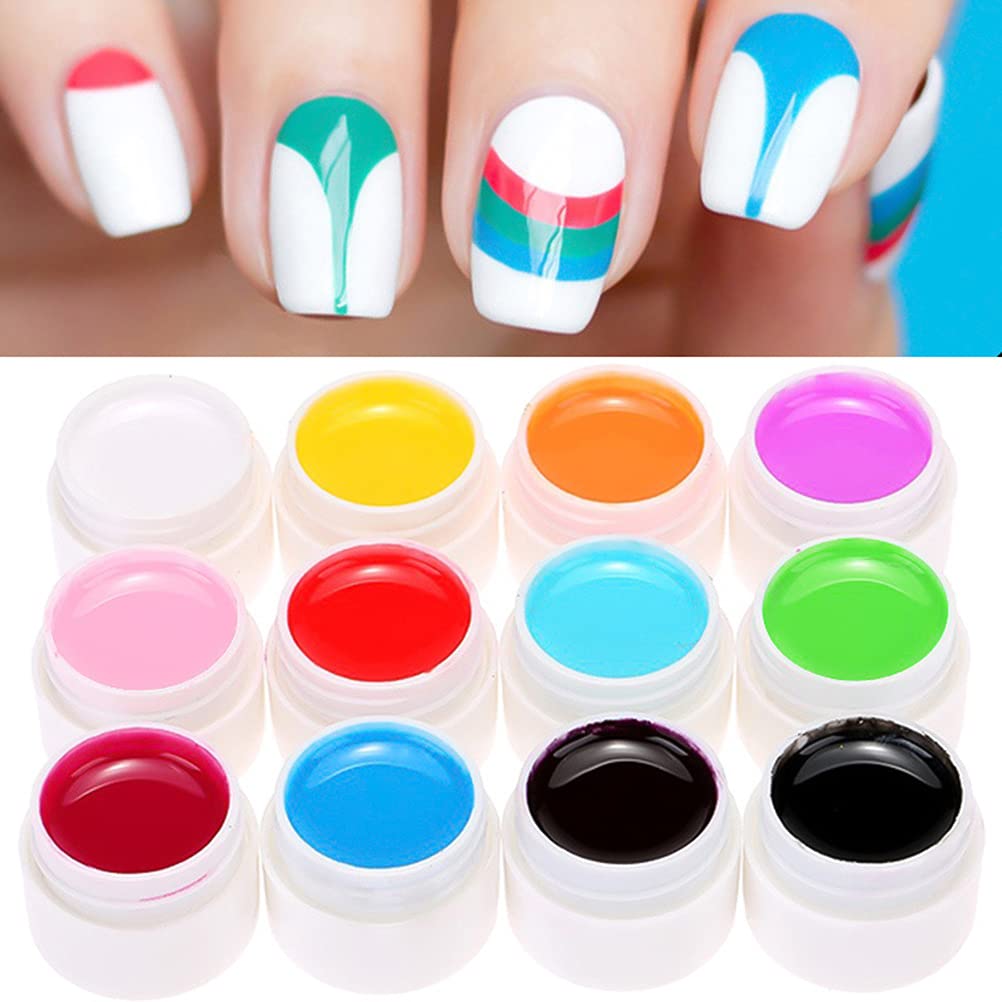 Azusumi 12 Color Gel Nail Polish Set - Professional DIY Nail Art Kit with Long Lasting Gel Polish for Salon & Home Manicure - Perfect for Nail Art Designs, French Tips & Special Occasions
