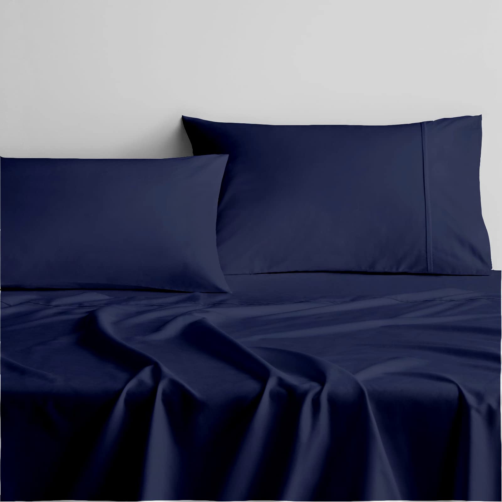 Premium 4-Piece King Size Cotton Bed Sheet Set - Soft & Breathable for 15