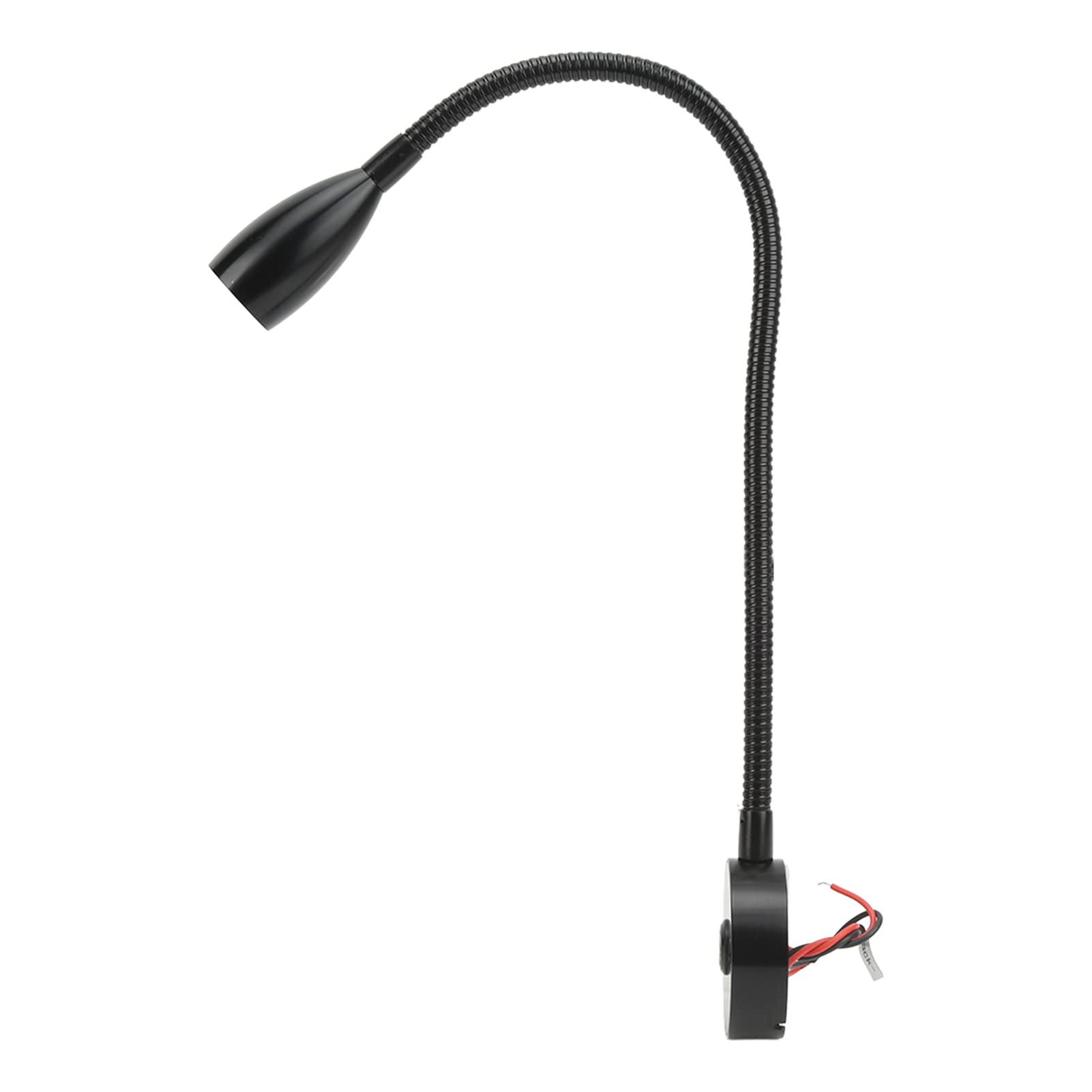 3W LED Bedside Reading Lamp - High Impact, Rustproof & Clear Light for Boats, Bedrooms & Nightstands - Durable Black Housing for Home & Marine Use
