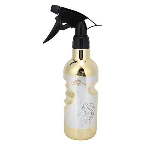 Premium Hair & Skincare Mist Spray Bottles - Ultra Fine Mist Plastic Sprayer for Hair Styling, Facial Toner & Plant Watering (Gold) - Perfect for Salons, Home Use & Travel