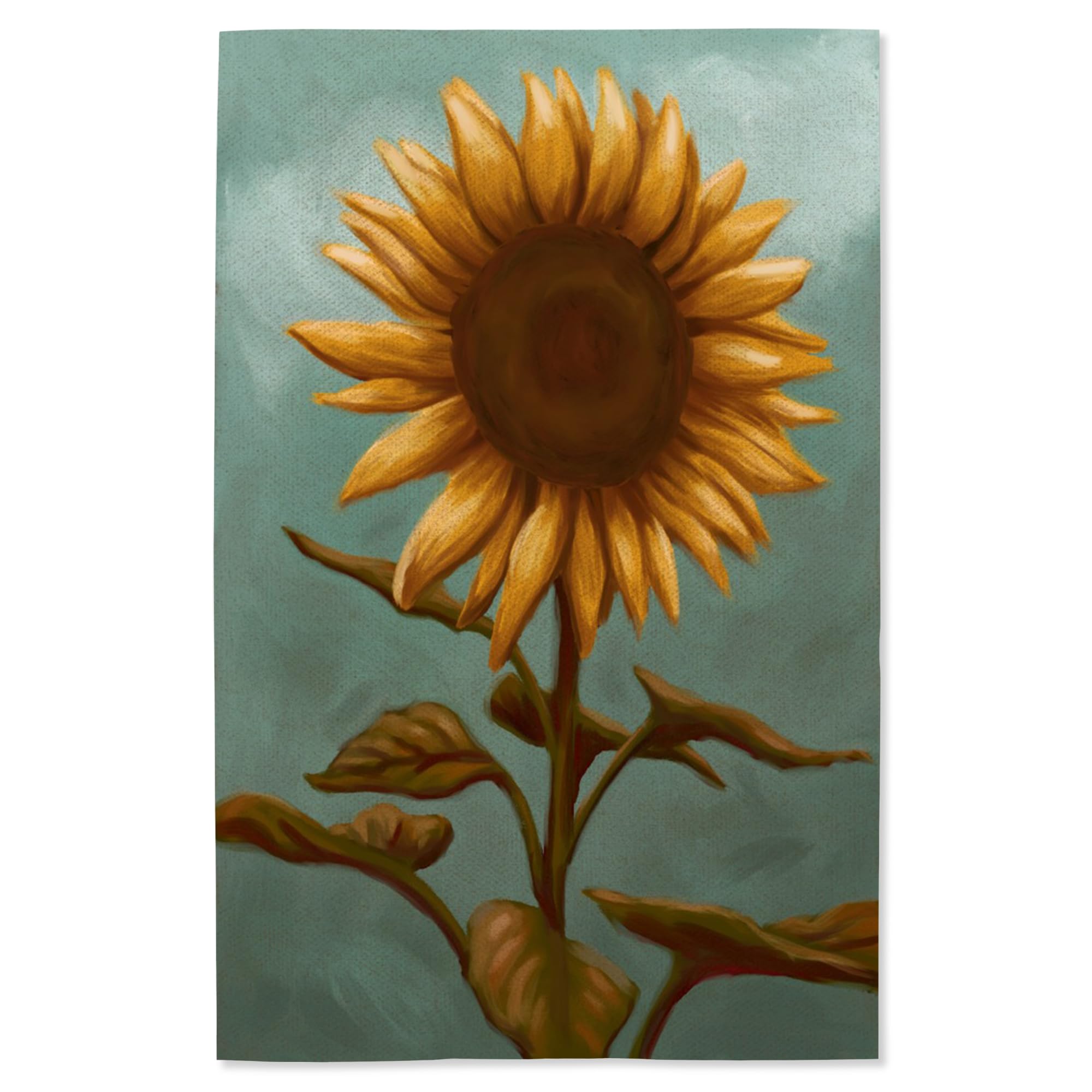 Lantern Press 16x24 Inch Sunflower Giclee Art Print - Oil Painting Style Wall Decor for Living Room, Bedroom & Office | Premium Canvas Artwork for Home Decoration