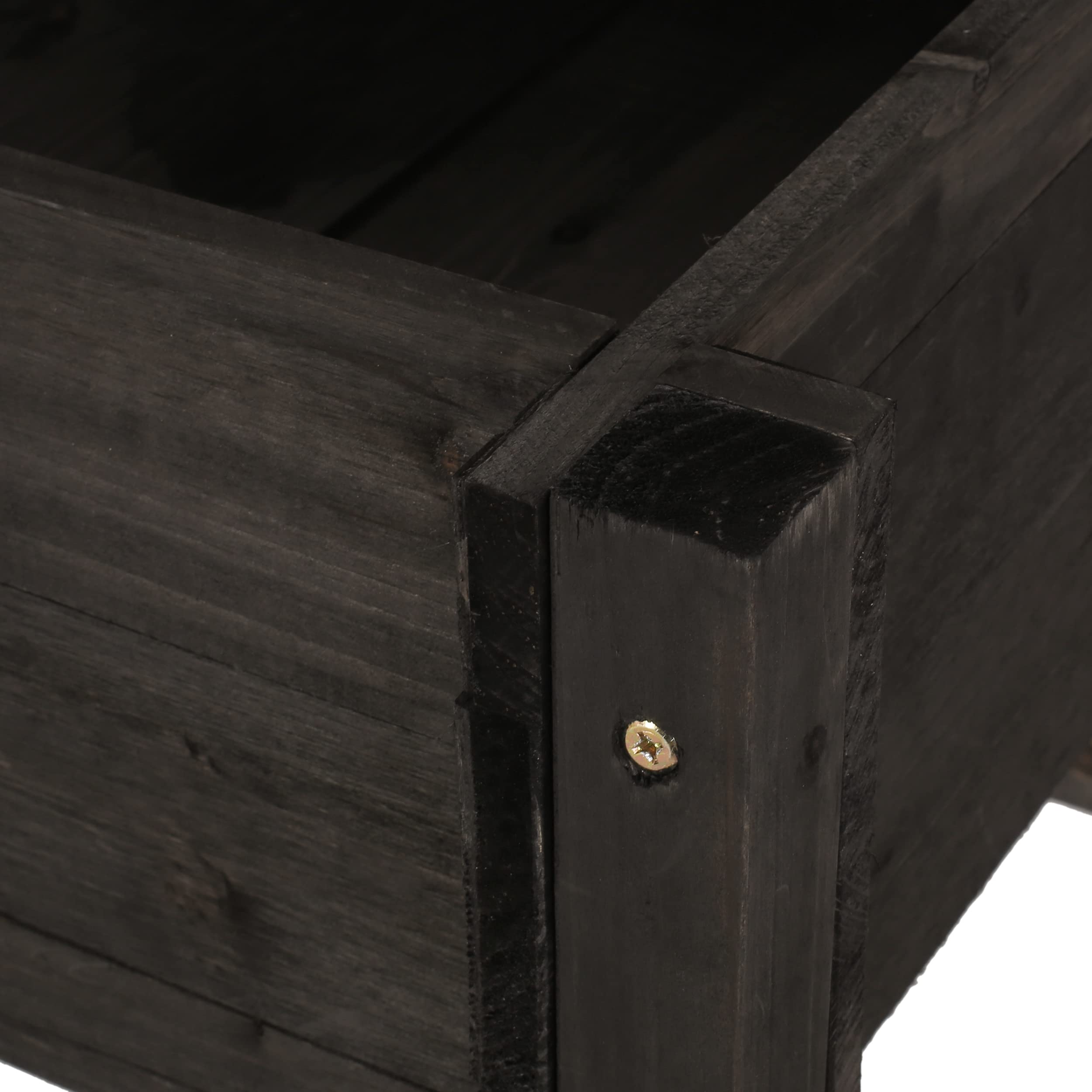 Christopher Knight Home Robin Planter - Dark Gray Indoor/Outdoor Flower Pot with Drainage Hole - Perfect for Patio, Garden, and Home Decor