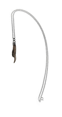 Pukeho Claw Small Necklace for Women - Bronze Jewelry Pendant with Chain - Perfect for Everyday Wear, Gifts & Boho Fashion