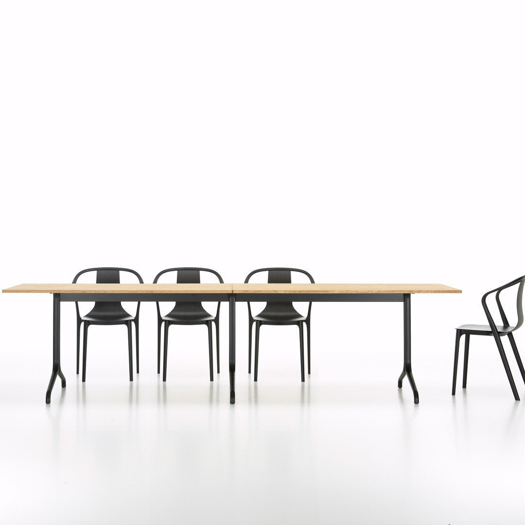Belleville Bistro Table - Rectangular Indoor Dining Table for Small Spaces, Kitchen, Breakfast Nook & Patio Use