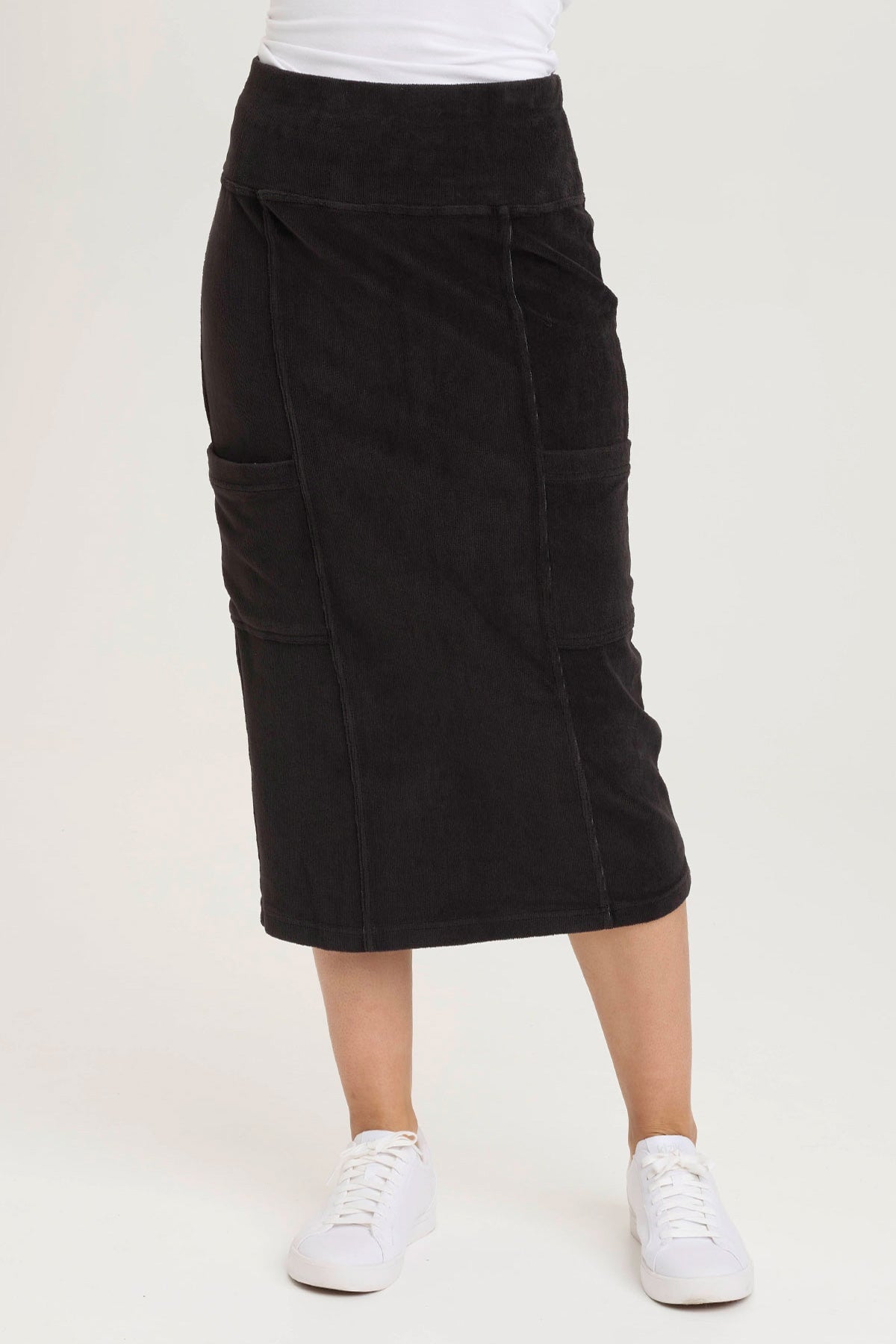 Fannar Black Skirt for Women - Stylish and Comfortable A-Line Skirt for Casual Wear, Office, and Date Nights